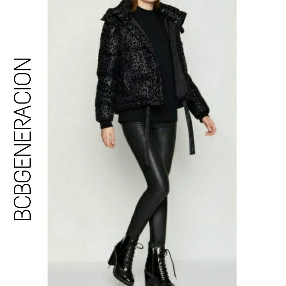 BCBG Generation Hooded Midweight Puffer Jacket S - Picture 1 of 13